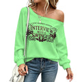 Interview With a Swinger Off Shoulder Hoodie