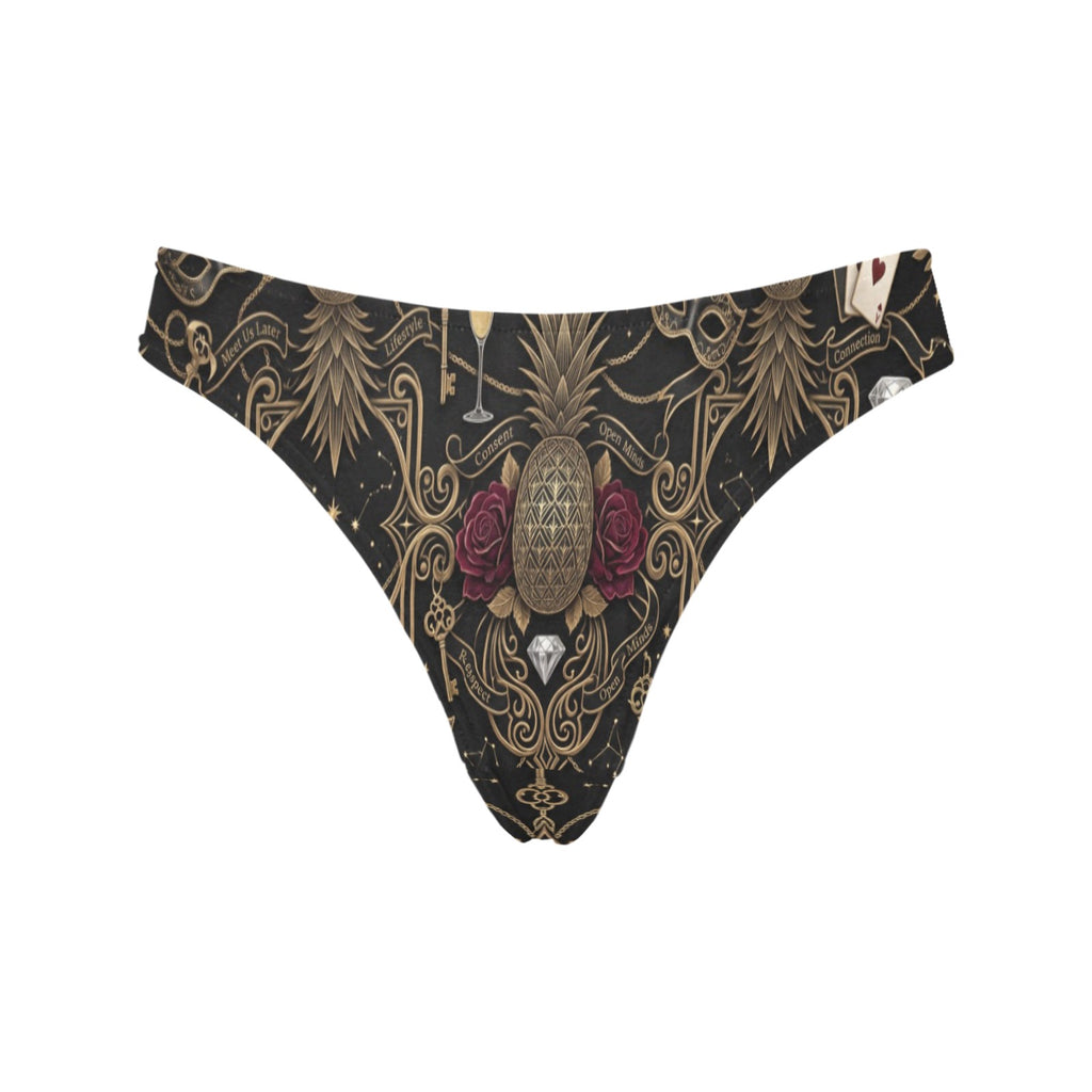 Pineapple Themed Women’s Classic Thong