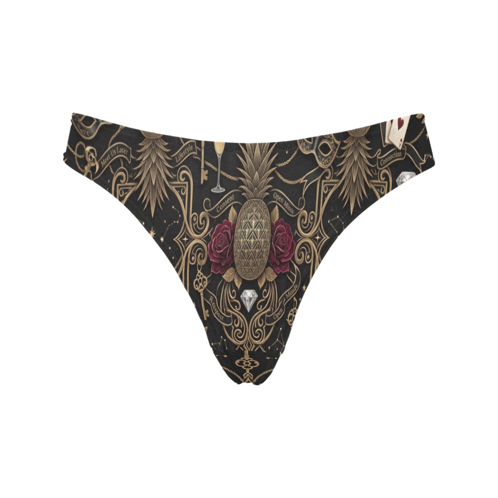 Pineapple Themed Women’s Classic Thong