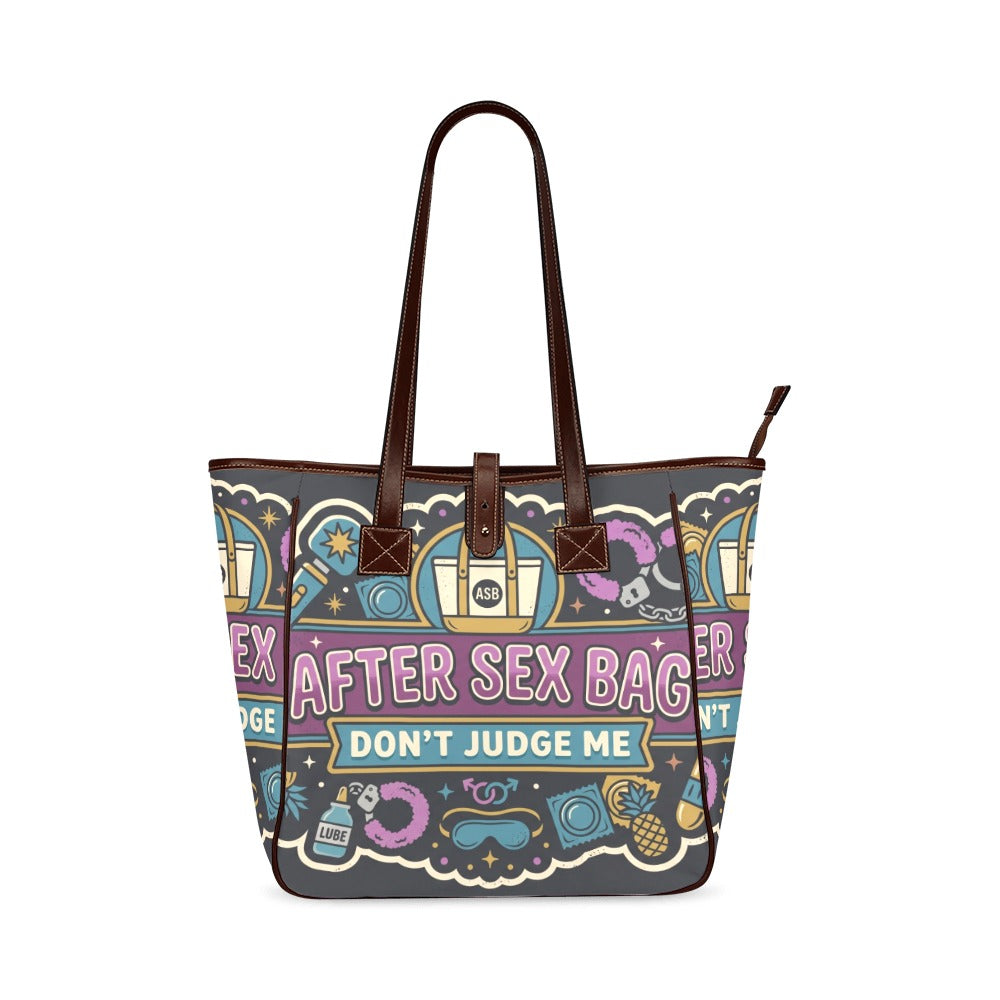 Picture of a bag that says "After Sex Bag, Don't Judge Me"