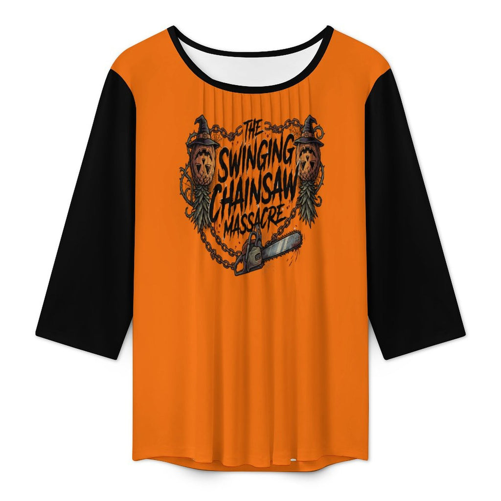 The Swinging Chainsaw Massacre Women's 3/4 Sleeve Top