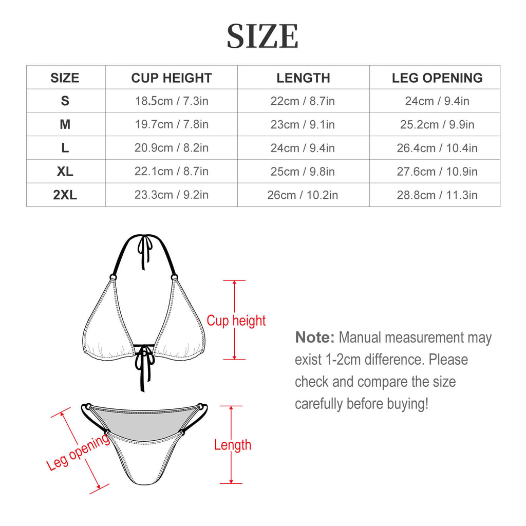2-Piece Bikini Swimwear(All-Over Printing)