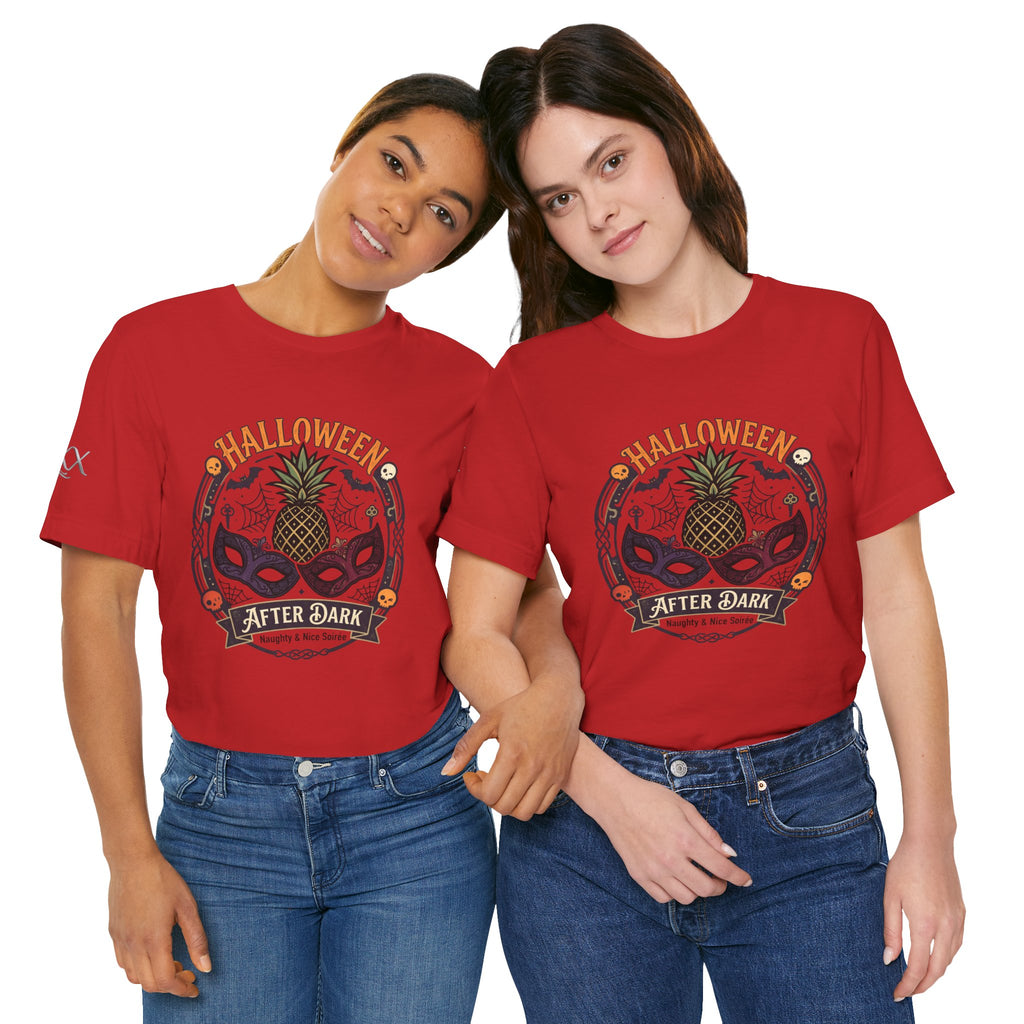 Halloween After Dark Tee — Pineapple Mask Masquerade T‑Shirt