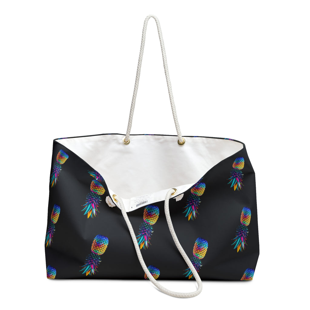 Colorful Pineapple Weekender Bag | Travel Tote for Beach Days & Getaways
