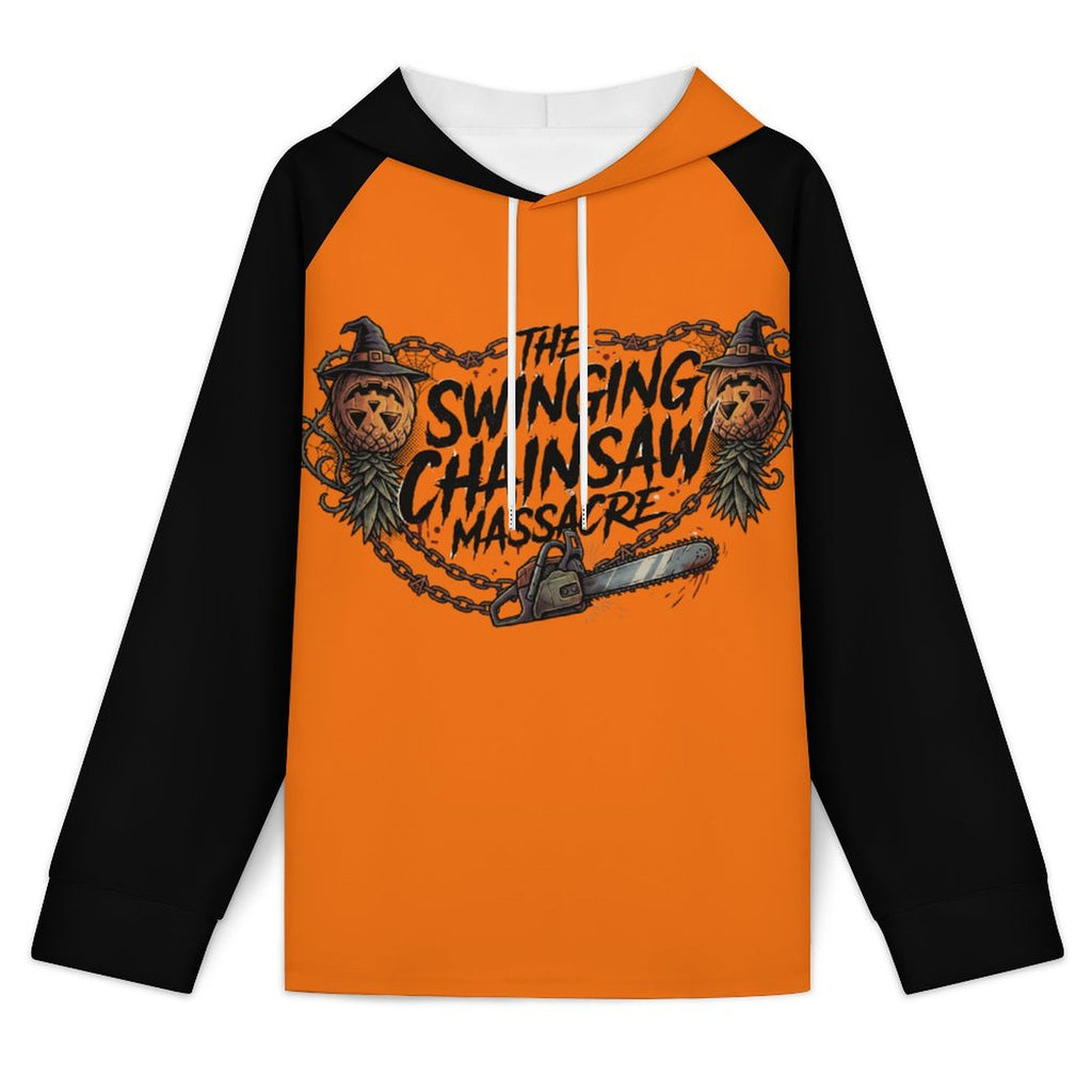 The Swinging Chainsaw Massacre Raglan Sleeve Hoodie