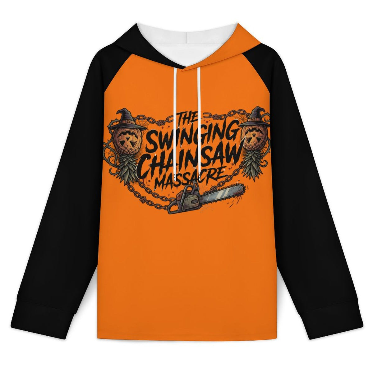 The Swinging Chainsaw Massacre Raglan Sleeve Hoodie
