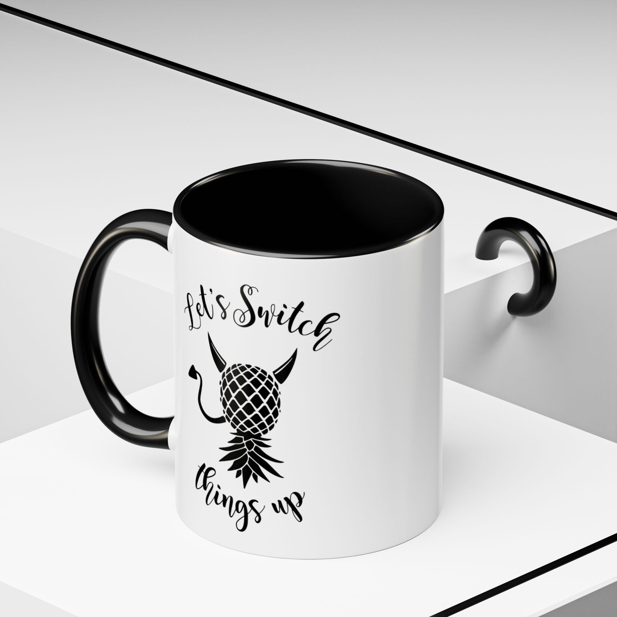 Playful Accent Coffee Mug - "Let's Switch Things Up" - Perfect for Morning Motivation
