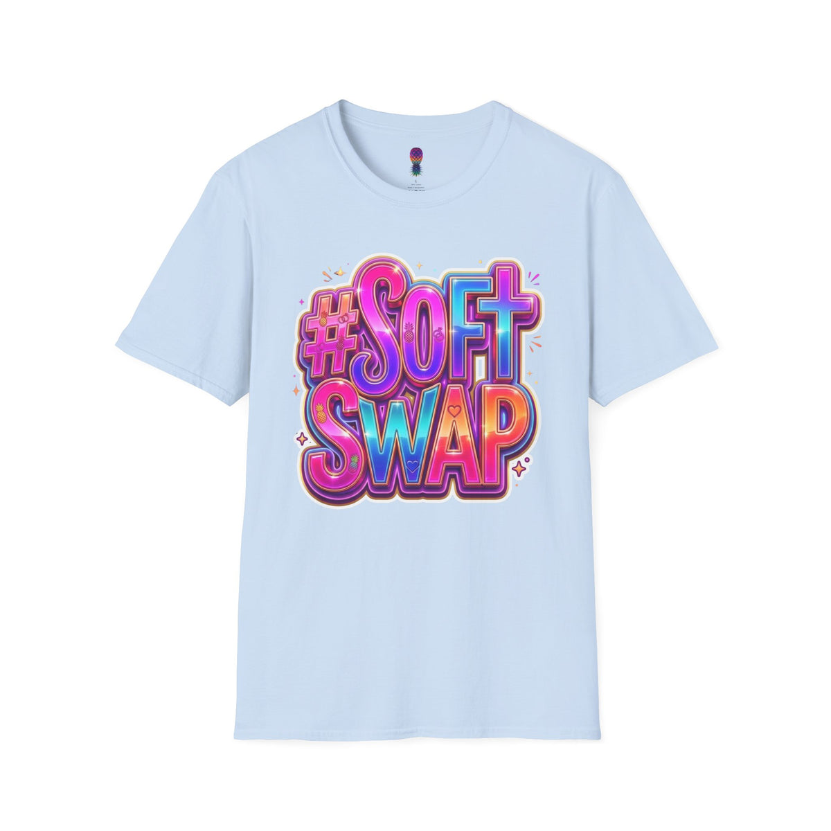 #Soft Swap Graphic T-Shirt | Colorful Y2K Cotton Tee