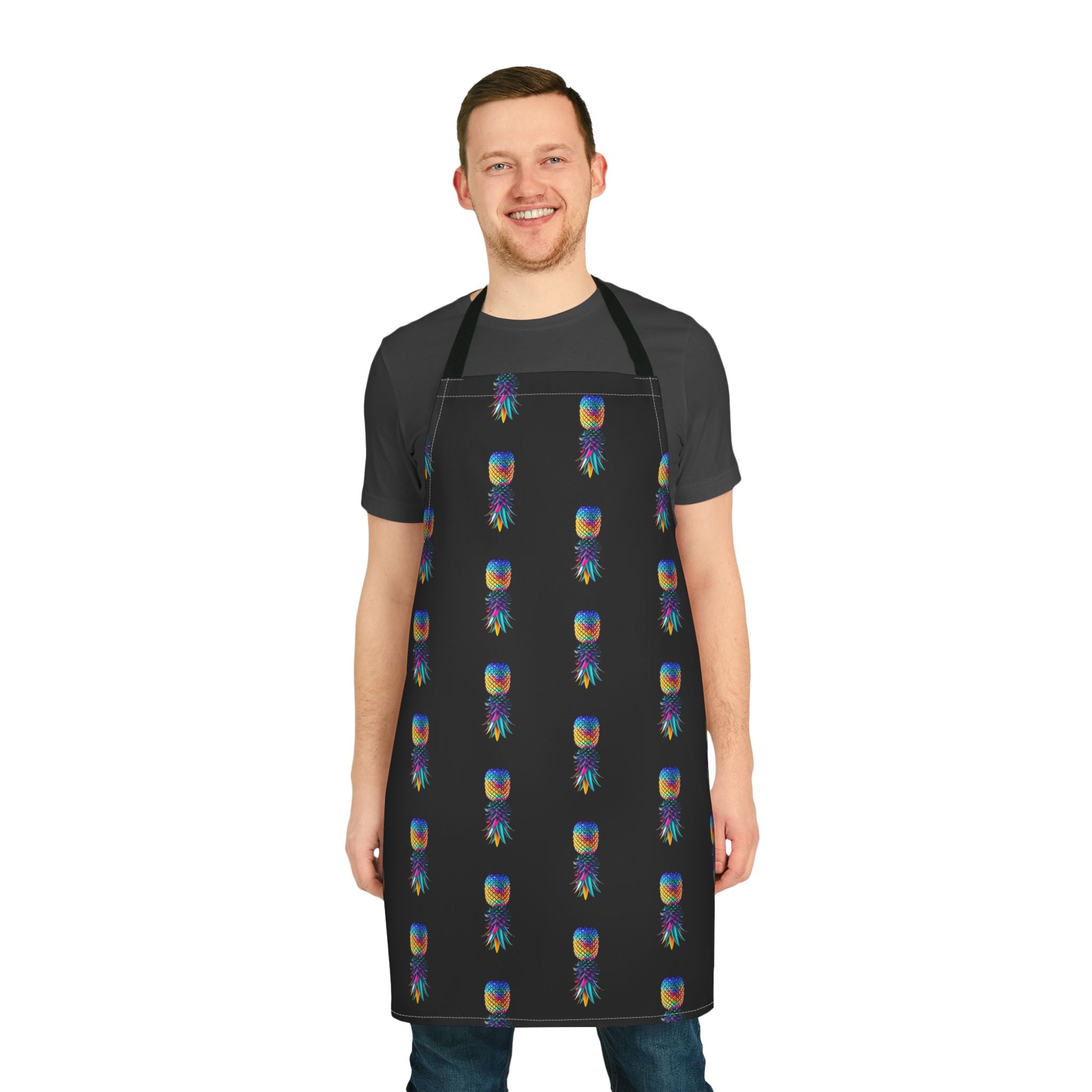 Colorful Upside-Down Pineapple Apron
