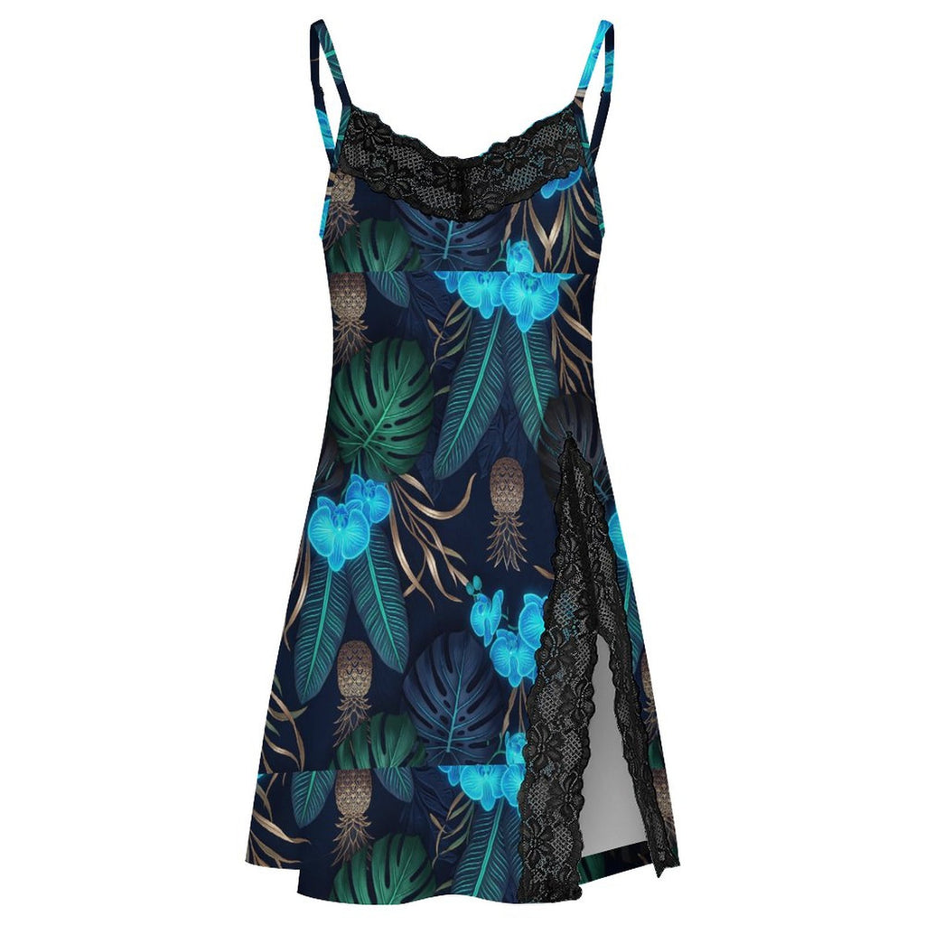 200gsm Lace Camisole Pajama Dress(All-Over Printing)