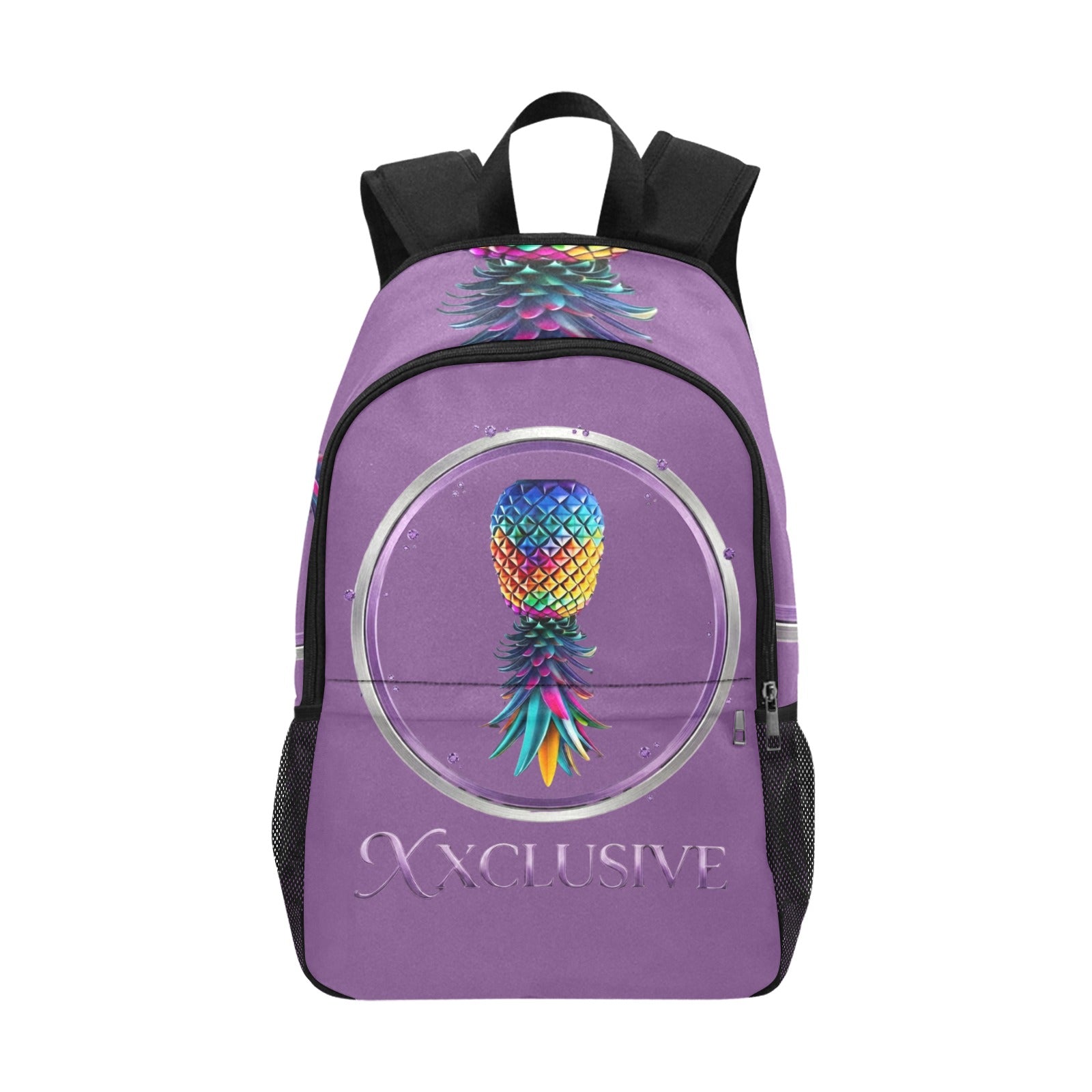XXclusive All-Over Print Fabric Backpack | Side Mesh Pockets | Men & Women