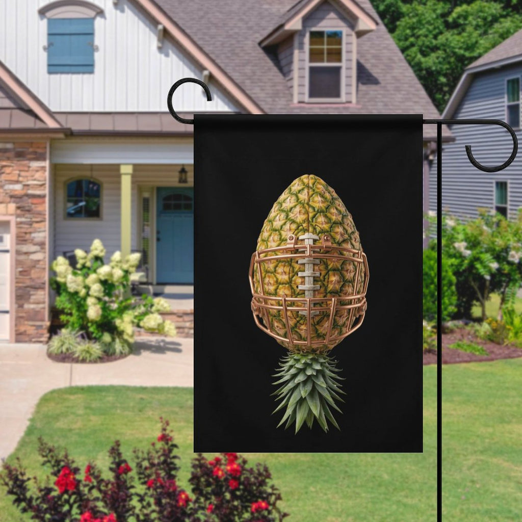Pineapple Football Garden Flag-12"x18"