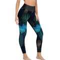 Custom Printed Honeycomb Textured Yoga Pants for Women (All-Over Printing)