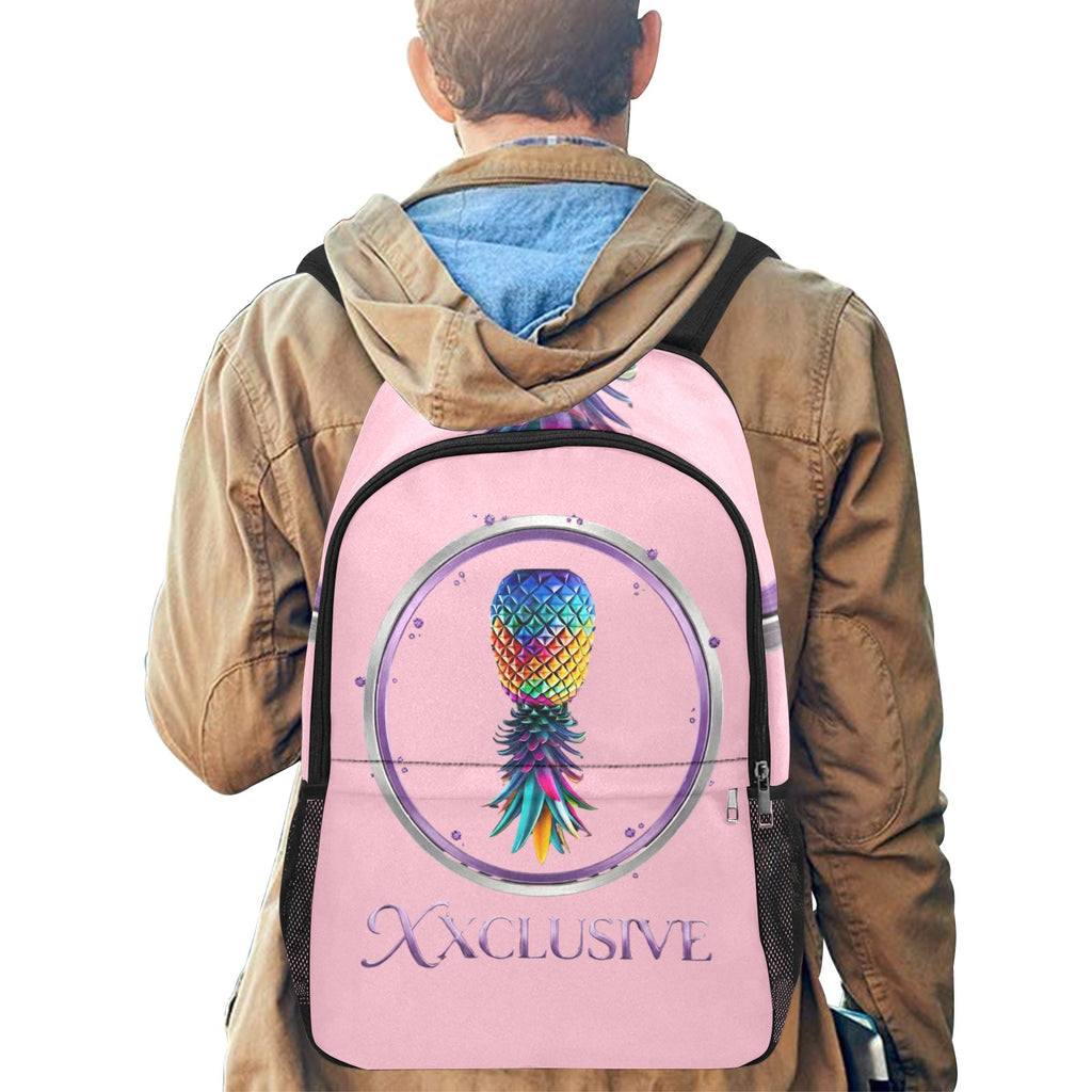 XXclusive All-Over Print Fabric Backpack | Side Mesh Pockets | Men & Women