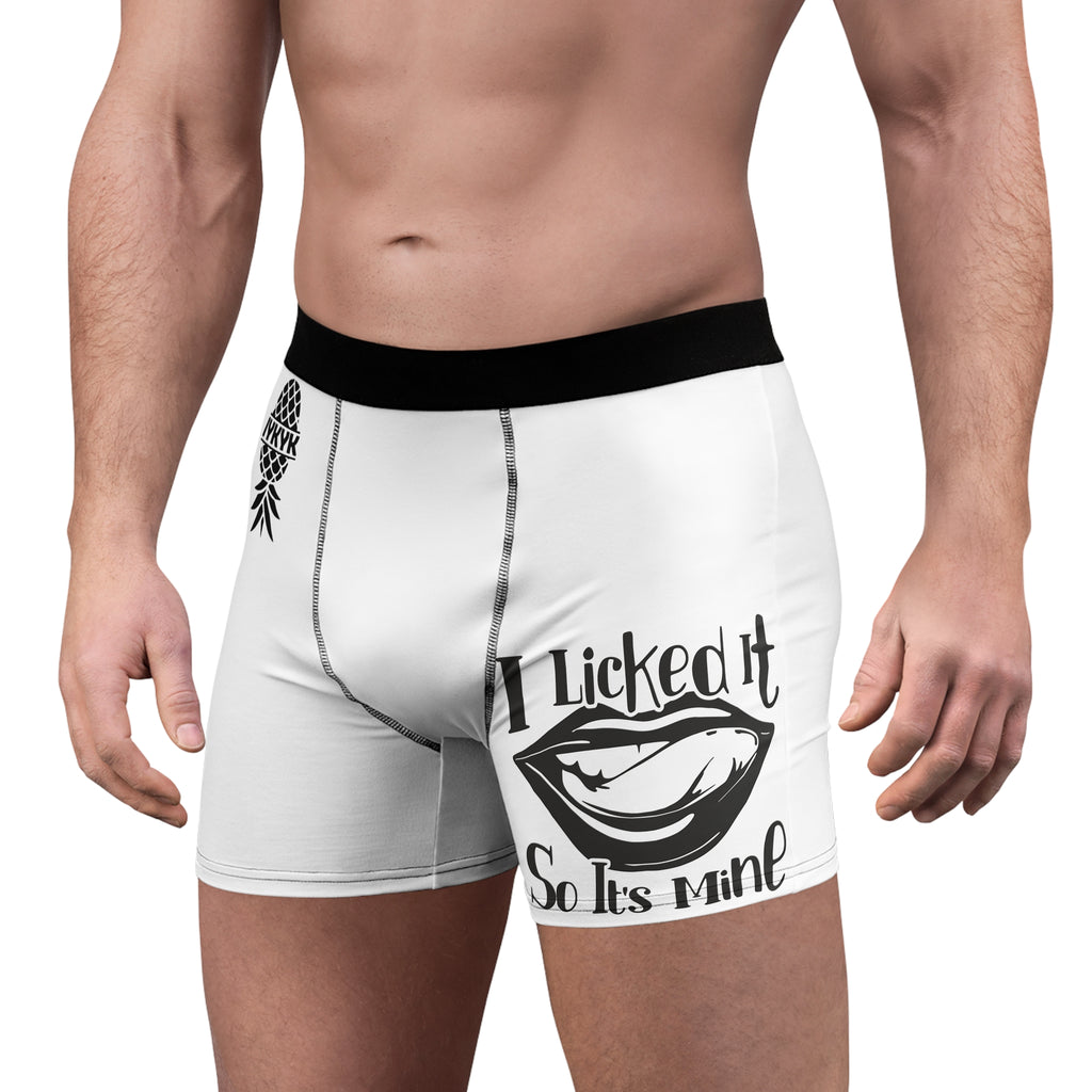 I Licked It Men's Boxer Briefs - Fun and Flirty Underwear for Him