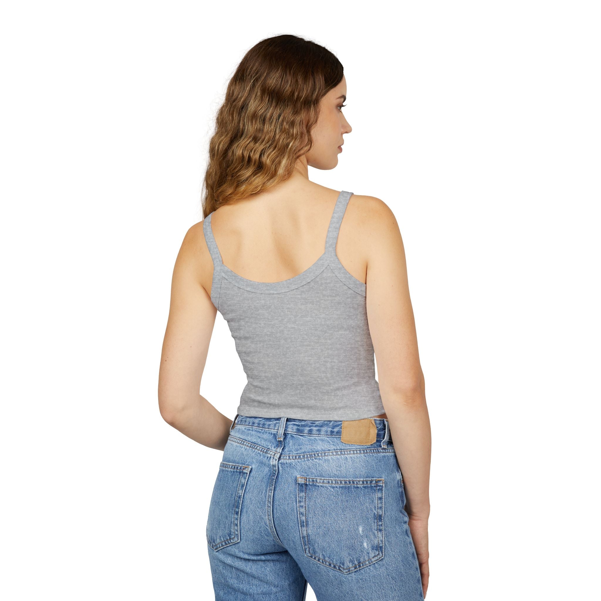 Queen of Spades Spaghetti Strap Tank Top — Women's Crop