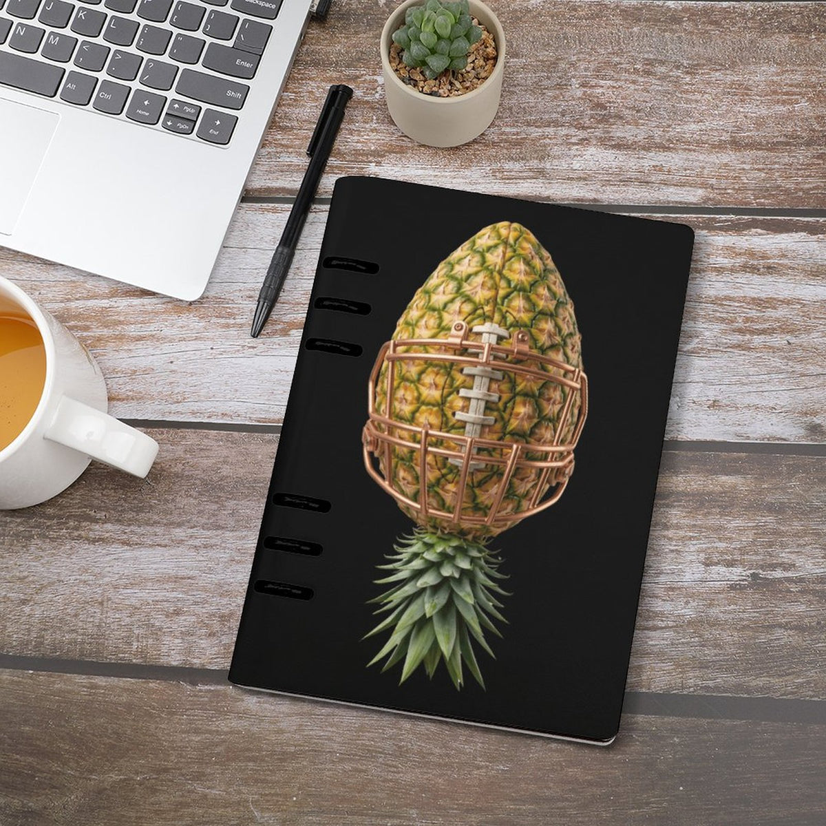 Pineapple Football Loose Leaf Notebook