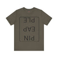 Funny Unisex Jersey Short Sleeve Tee - 'PIN EAP PLE' Design