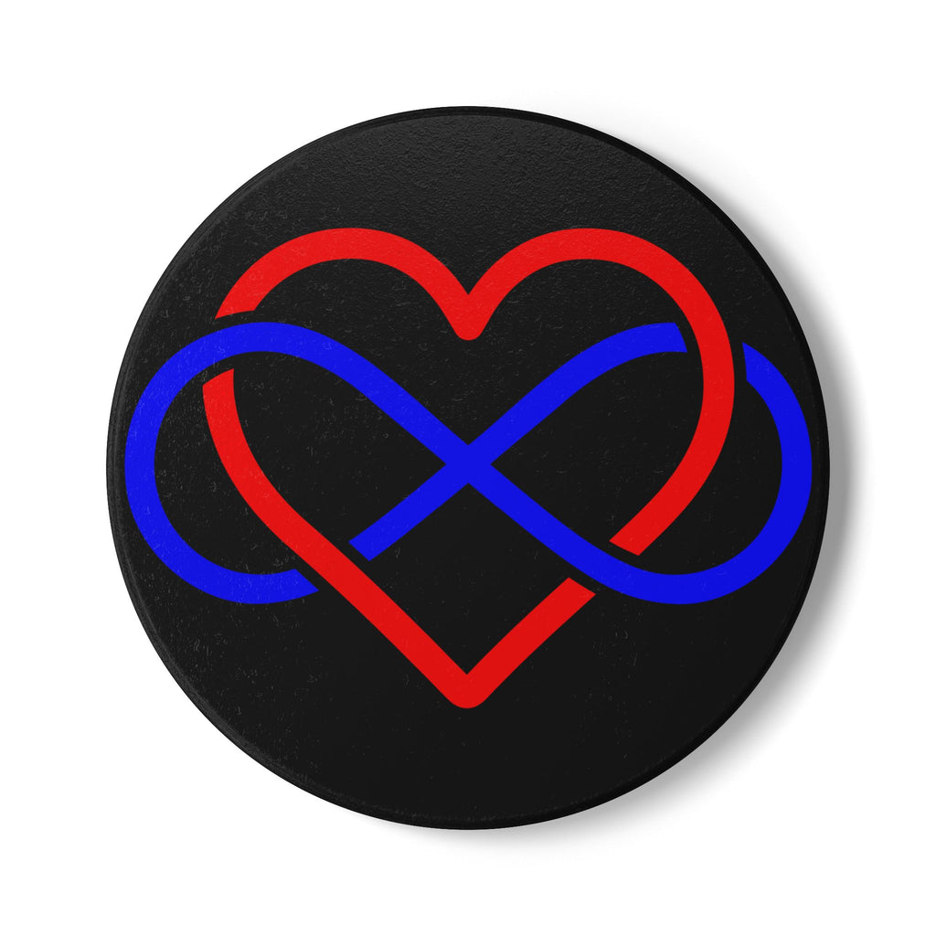 Infinity Heart Ceramic Coaster - Love Decor for Home & Gifts