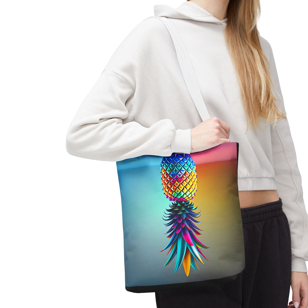 Vibrant Pineapple Tote Bag - Colorful Beach Accessory for Sexy Adventures