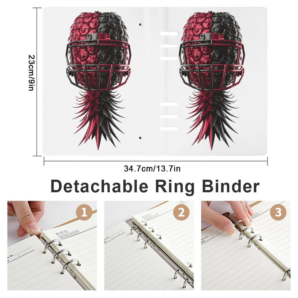 Football Inspired Loose Leaf Notebook