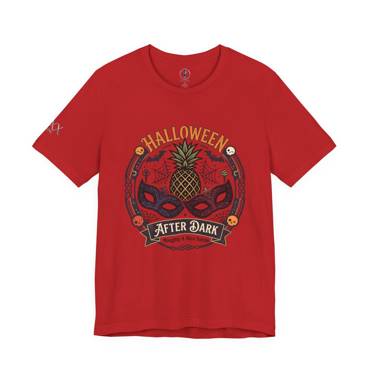 Halloween After Dark Tee — Pineapple Mask Masquerade T‑Shirt