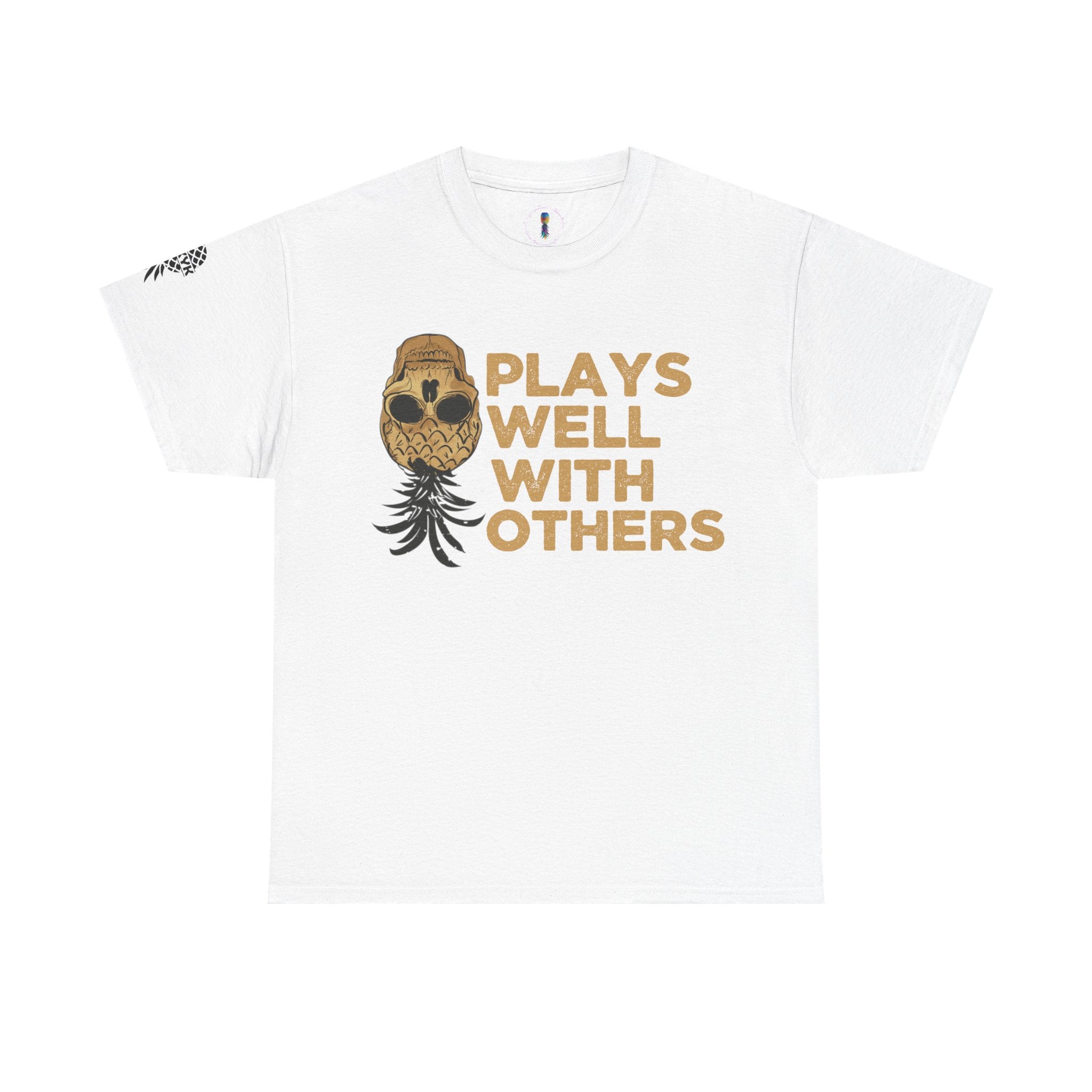 Plays Well With Others Unisex Heavy Cotton Tee - Fun Casual Shirt for Social Gatherings