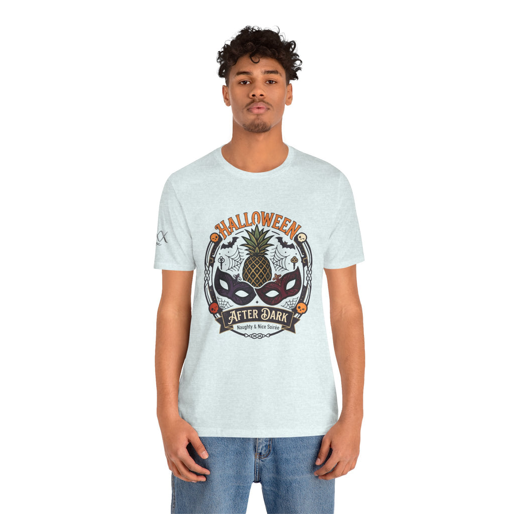 Halloween After Dark Tee — Pineapple Mask Masquerade T‑Shirt