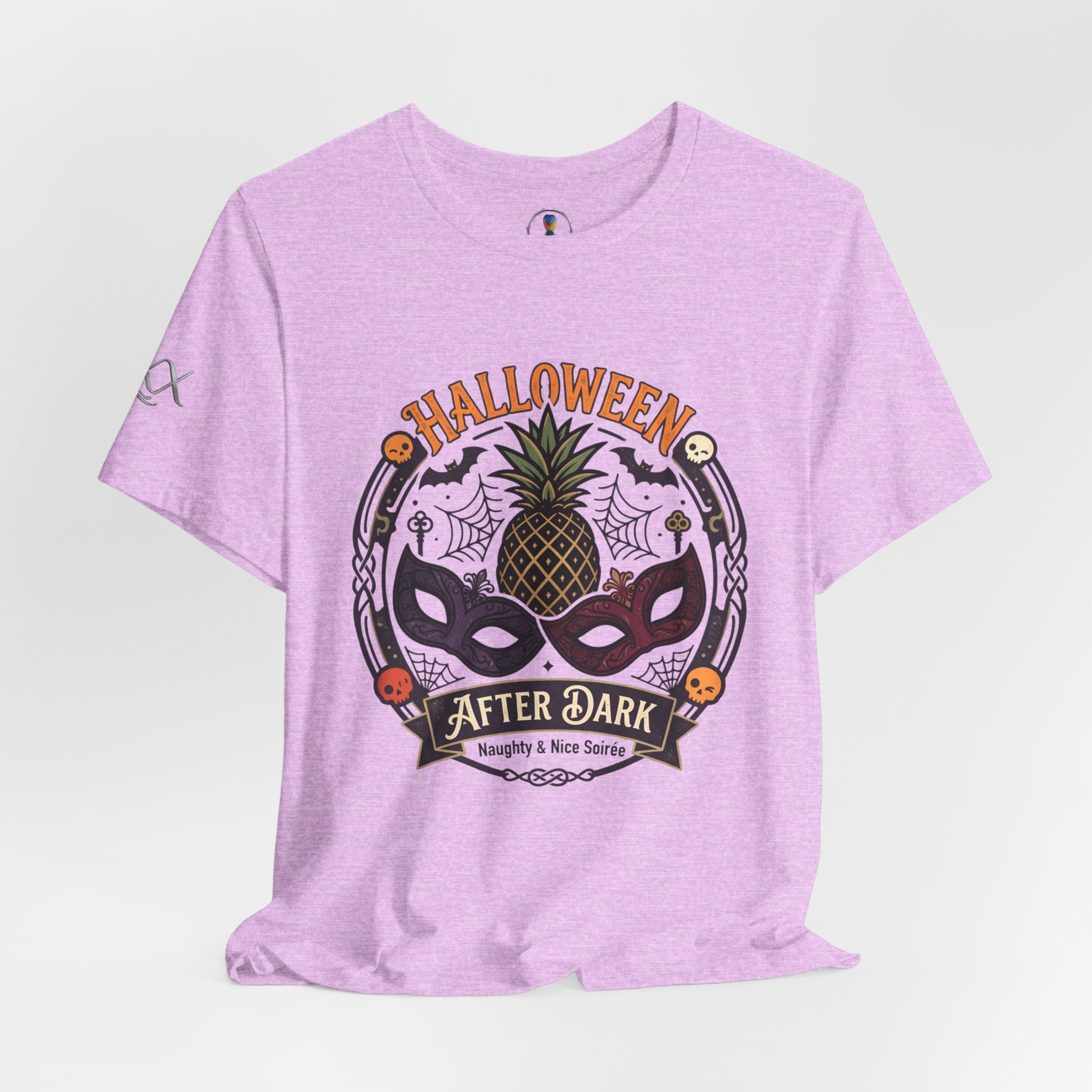Halloween After Dark Tee — Pineapple Mask Masquerade T‑Shirt