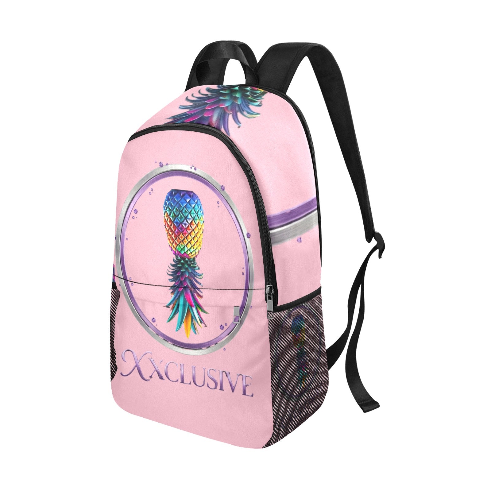 XXclusive All-Over Print Fabric Backpack | Side Mesh Pockets | Men & Women
