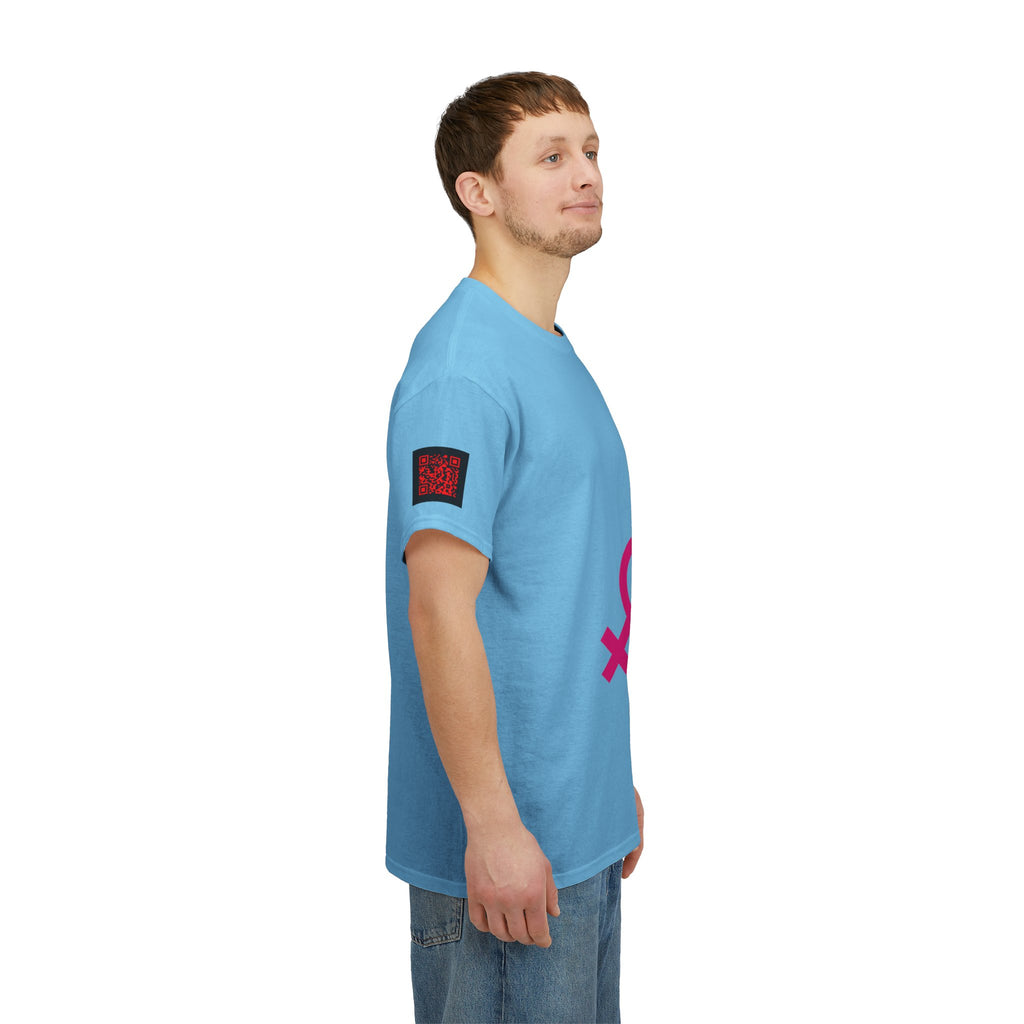 Female, Female & Male (Threesome) Symbol Tee — Gender Icons Graphic T-Shirt