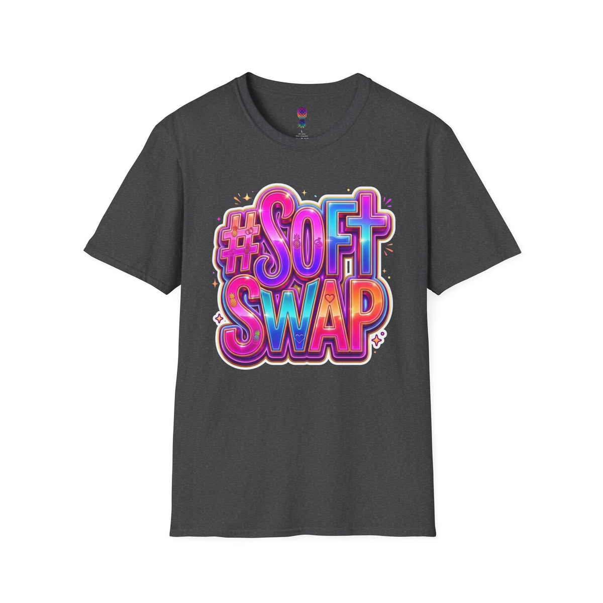 #Soft Swap Graphic T-Shirt | Colorful Y2K Cotton Tee