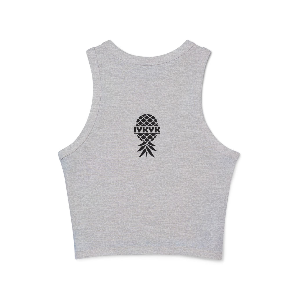 I Love Squirt Guns Women's Racer Tank Top, Summer Crop Top, Funny Water Gun Shirt, Beach Wear, Gift for Water Party