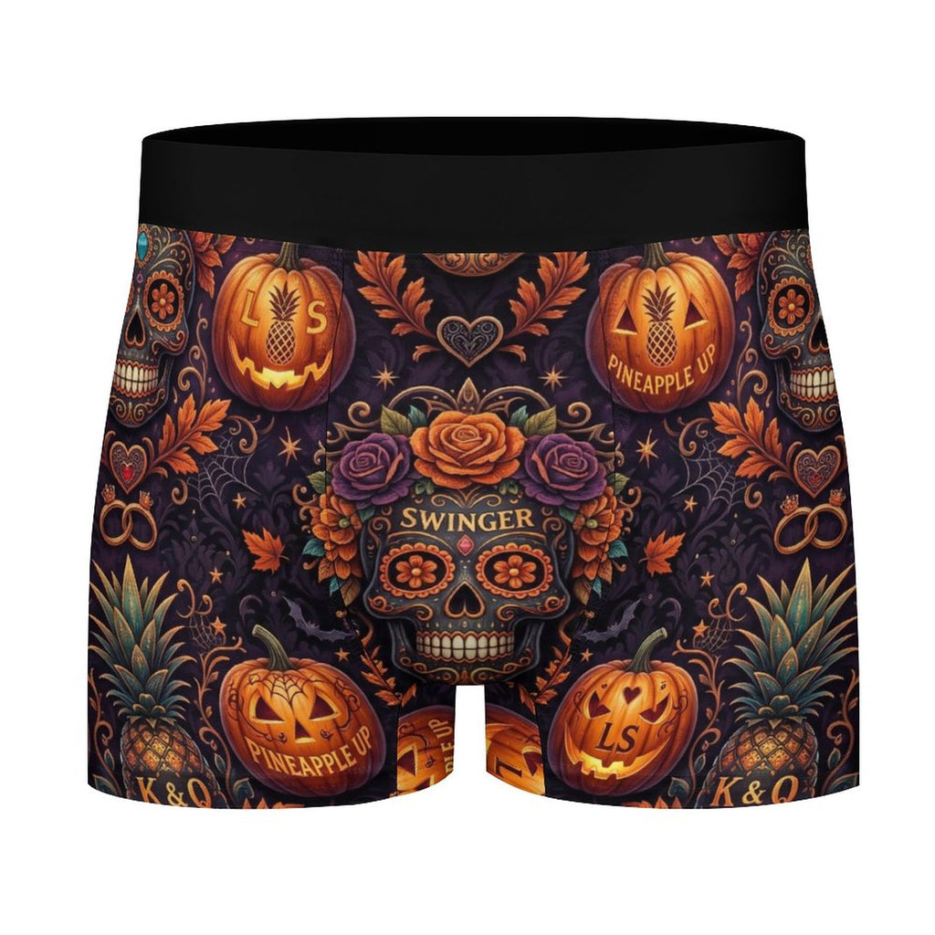Swinger Halloween Ice Silk Men’s Cooling Boxer Shorts | Breathable Stretch Underwear