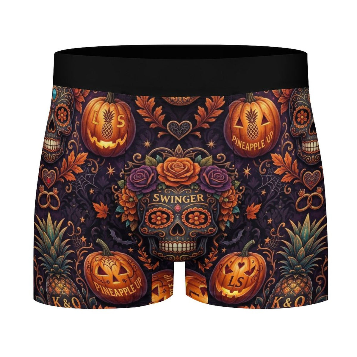 Swinger Halloween Ice Silk Men’s Cooling Boxer Shorts | Breathable Stretch Underwear