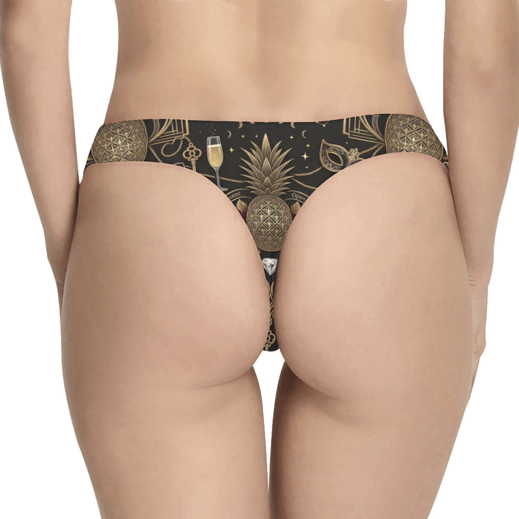 Pineapple Themed Women’s Classic Thong