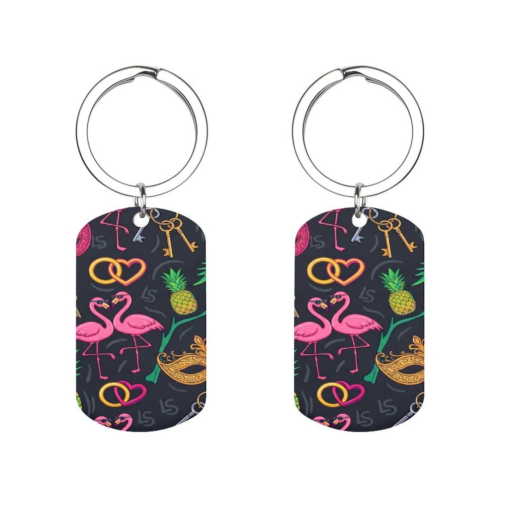 Swinger Lifestyle Metal Keychain — Stainless Steel