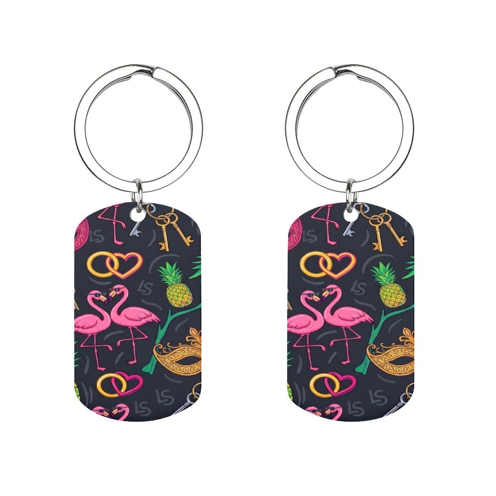 Swinger Lifestyle Metal Keychain — Stainless Steel