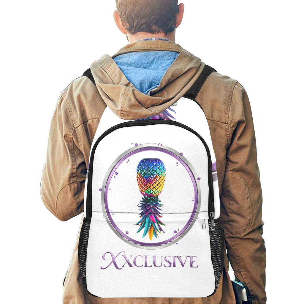 XXclusive All-Over Print Fabric Backpack | Side Mesh Pockets | Men & Women