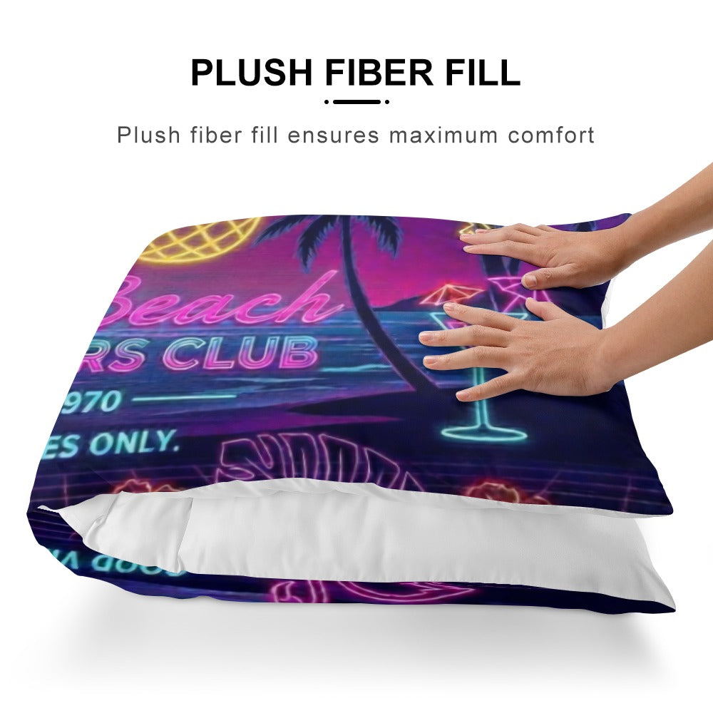 Nude Beach Extra Long Pillowcase – Cool Breathable Polyester Body Pillow Cover with Hidden Zipper