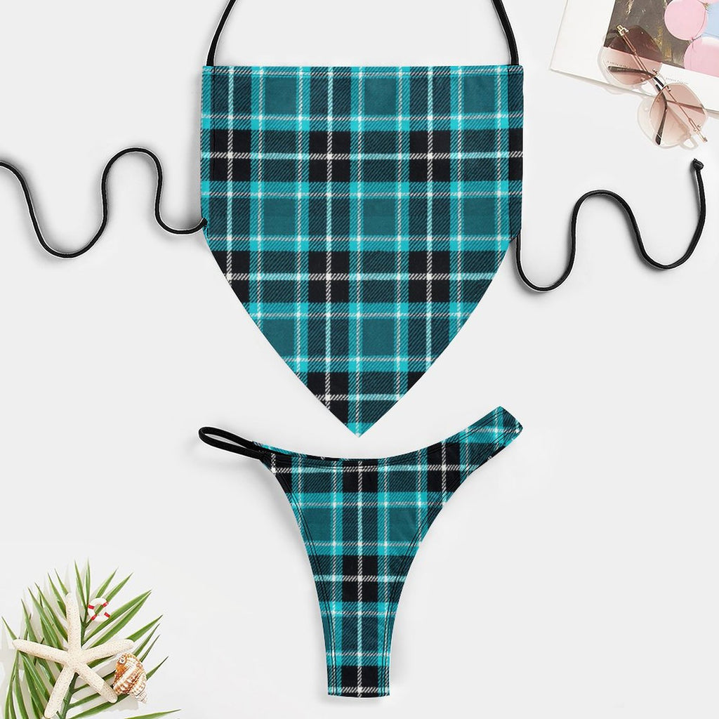 Chic Strapless Bandana Style Bikini(All-Over Printing)