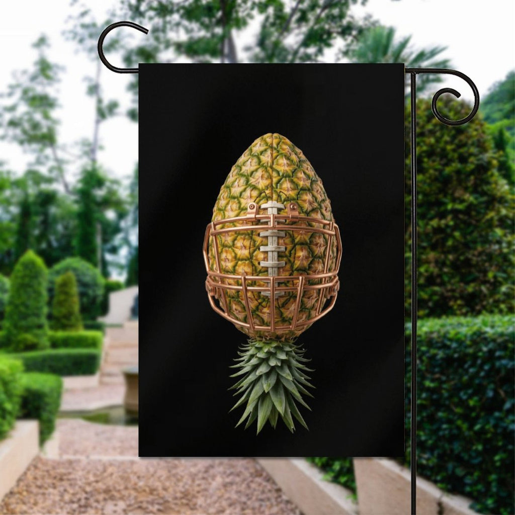 Pineapple Football Garden Flag-12"x18"