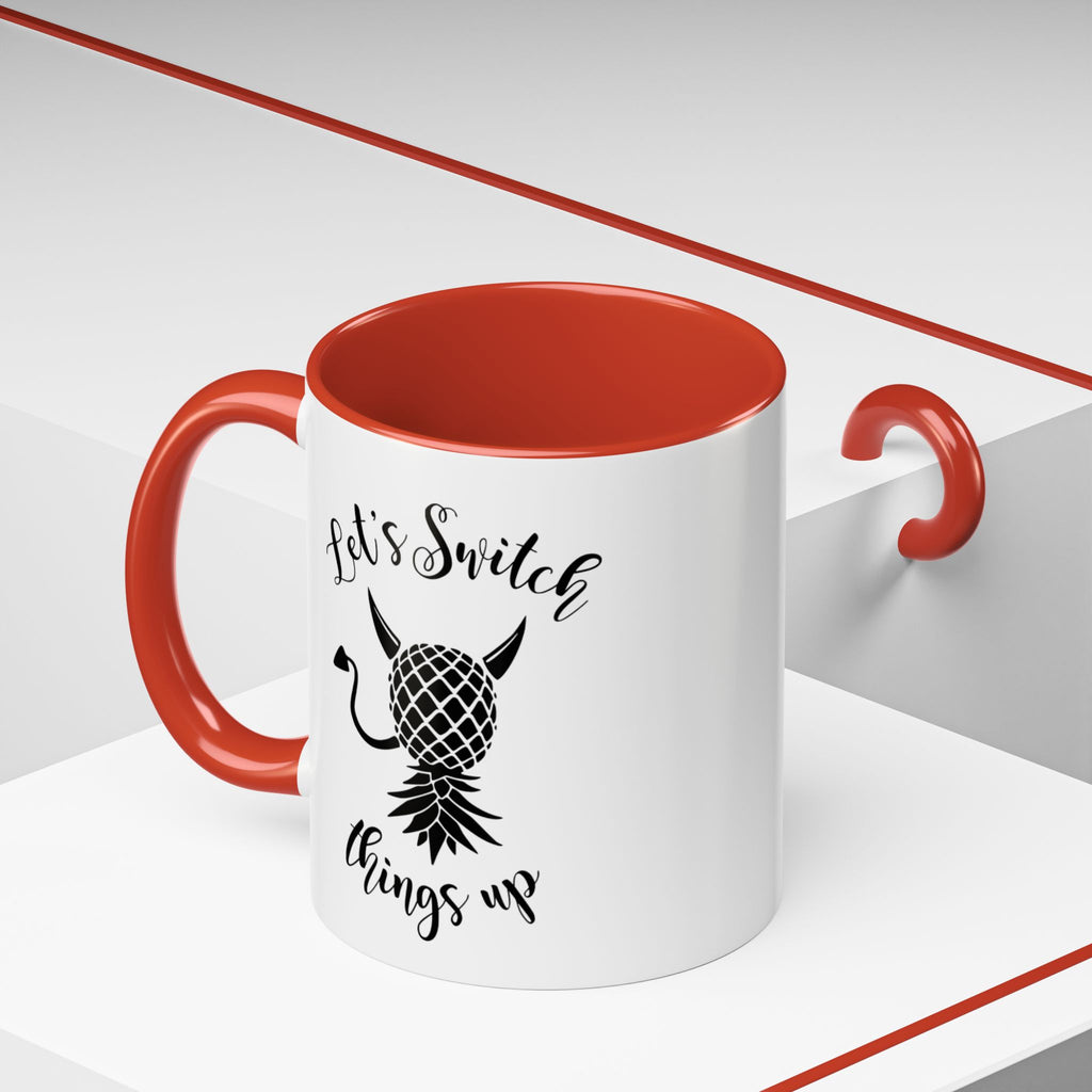Playful Accent Coffee Mug - "Let's Switch Things Up" - Perfect for Morning Motivation