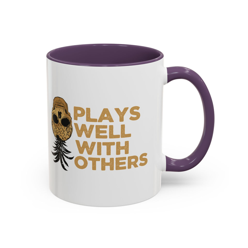 Playful Owl Accent Coffee Mug - 11 & 15oz - Perfect Gift for Nature Lovers