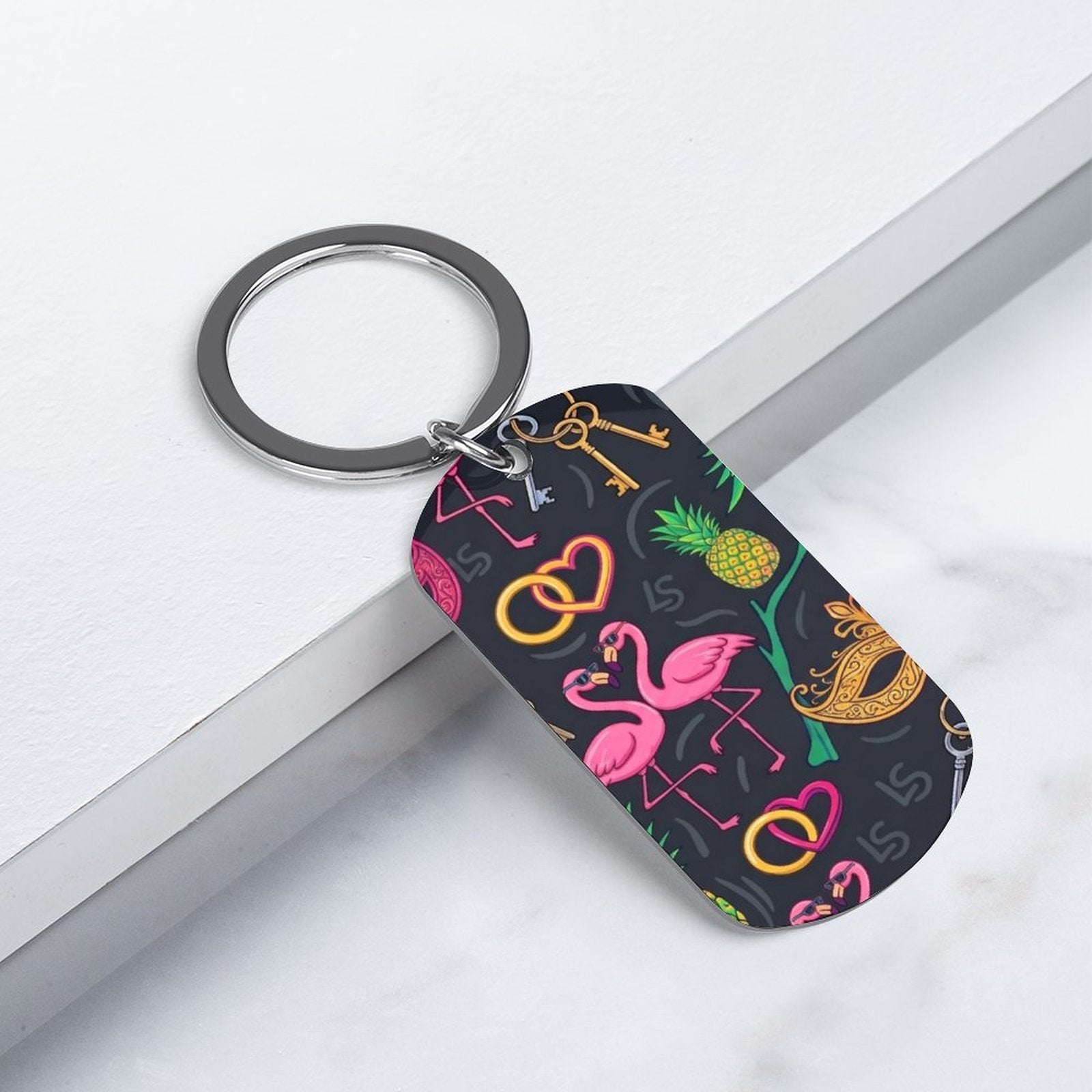 Swinger Lifestyle Metal Keychain — Stainless Steel