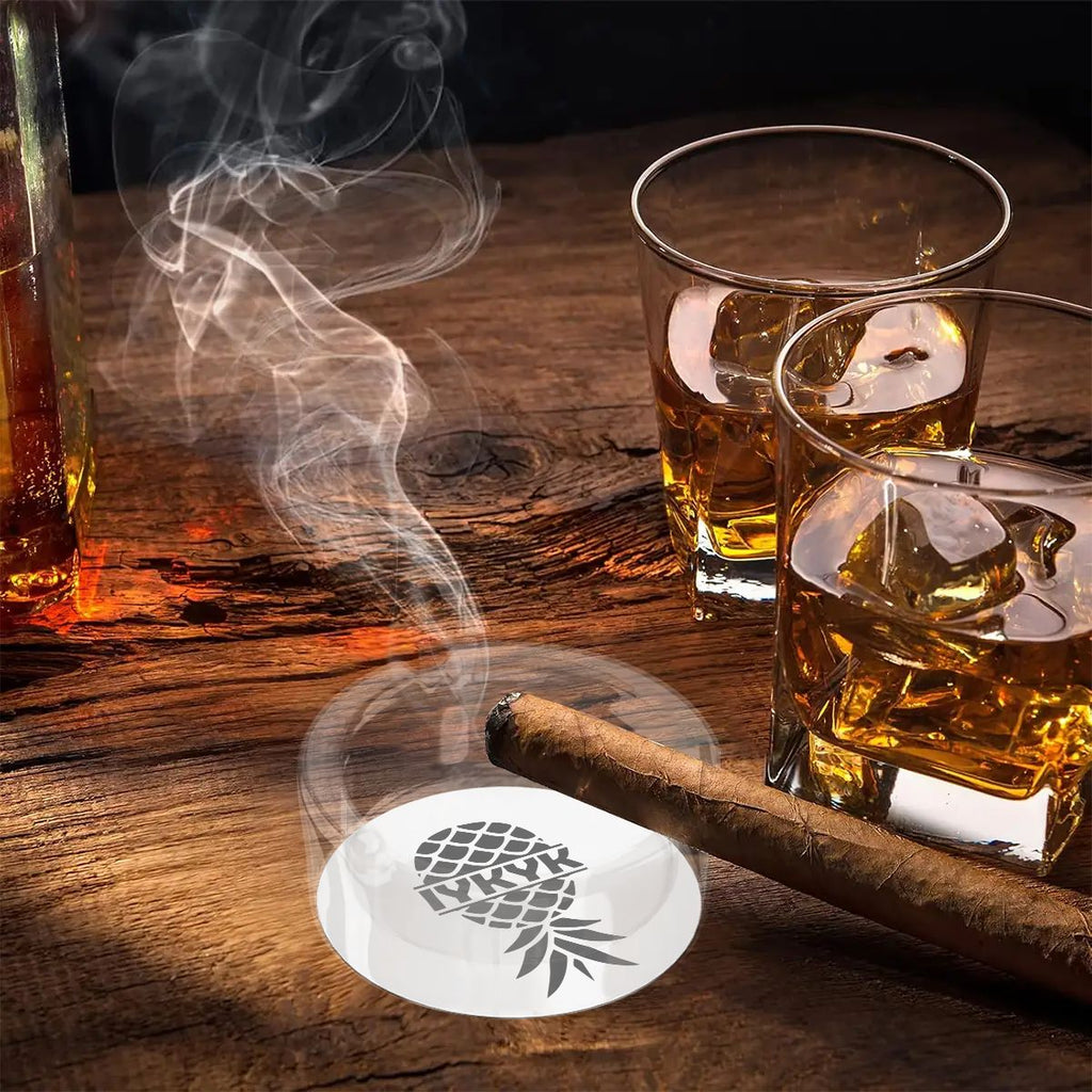 IYKYK Round Glass Ashtray