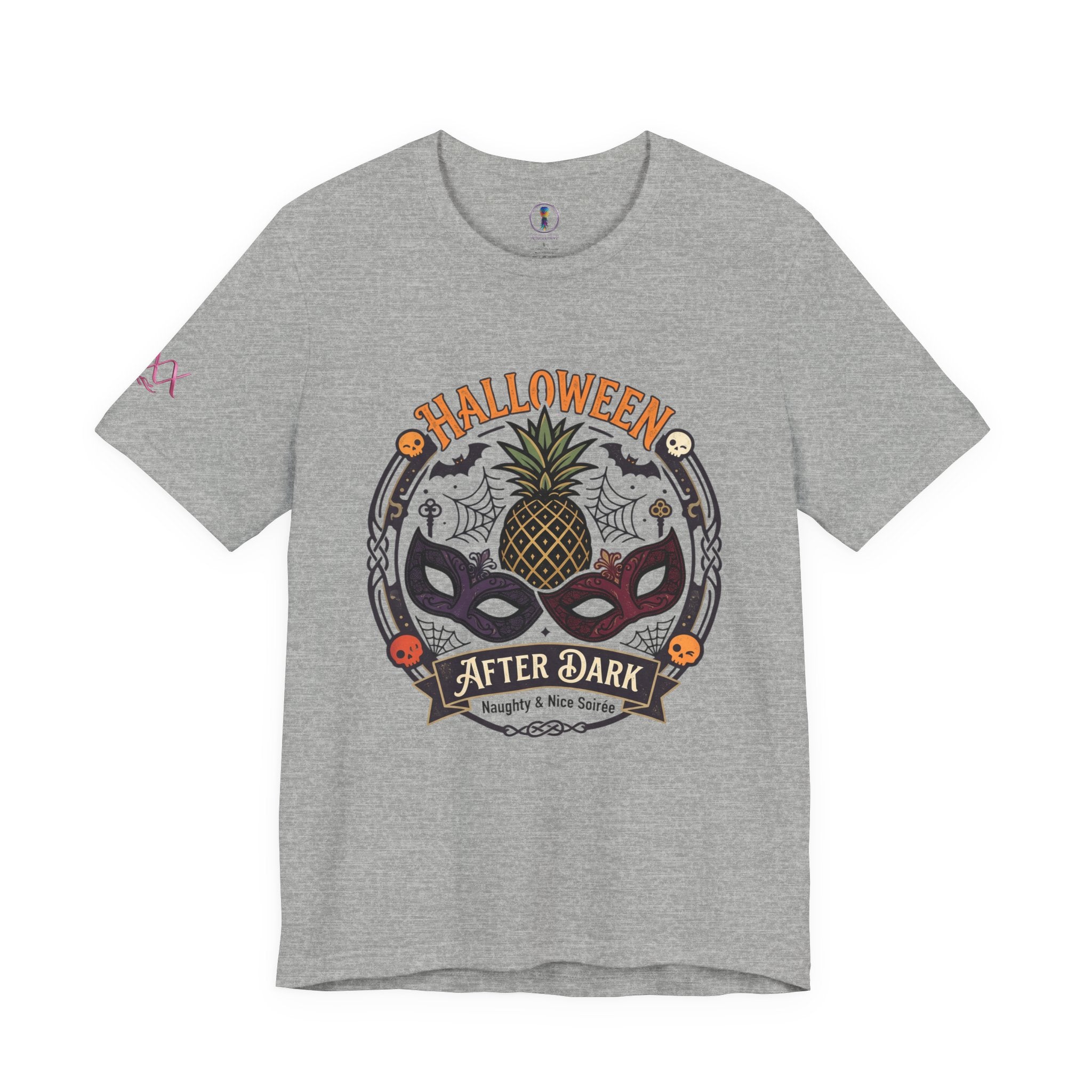 Halloween After Dark Tee — Pineapple Mask Masquerade T‑Shirt