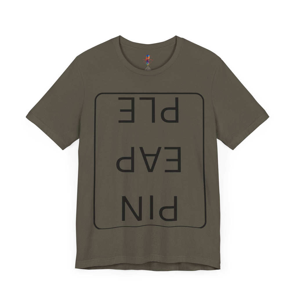 Funny Unisex Jersey Short Sleeve Tee - 'PIN EAP PLE' Design