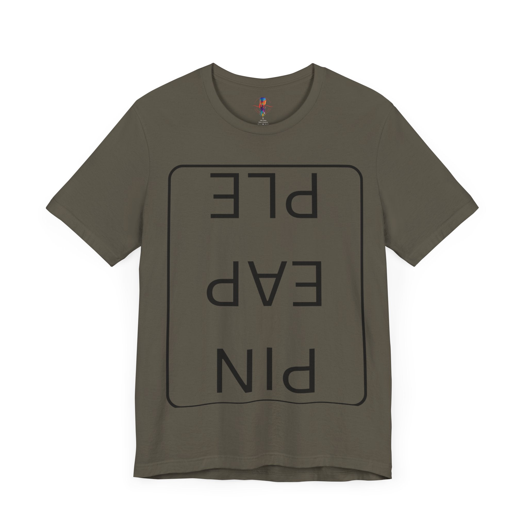 Funny Unisex Jersey Short Sleeve Tee - 'PIN EAP PLE' Design