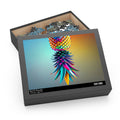 Vibrant Pineapple Puzzle - 120, 252, 500-Piece Colorful Tropical Jigsaw